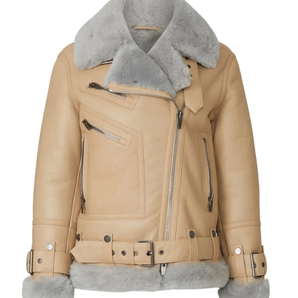 The Arrivals Moya Shearling Coat/Jacket - Size S - Picture 5 of 10